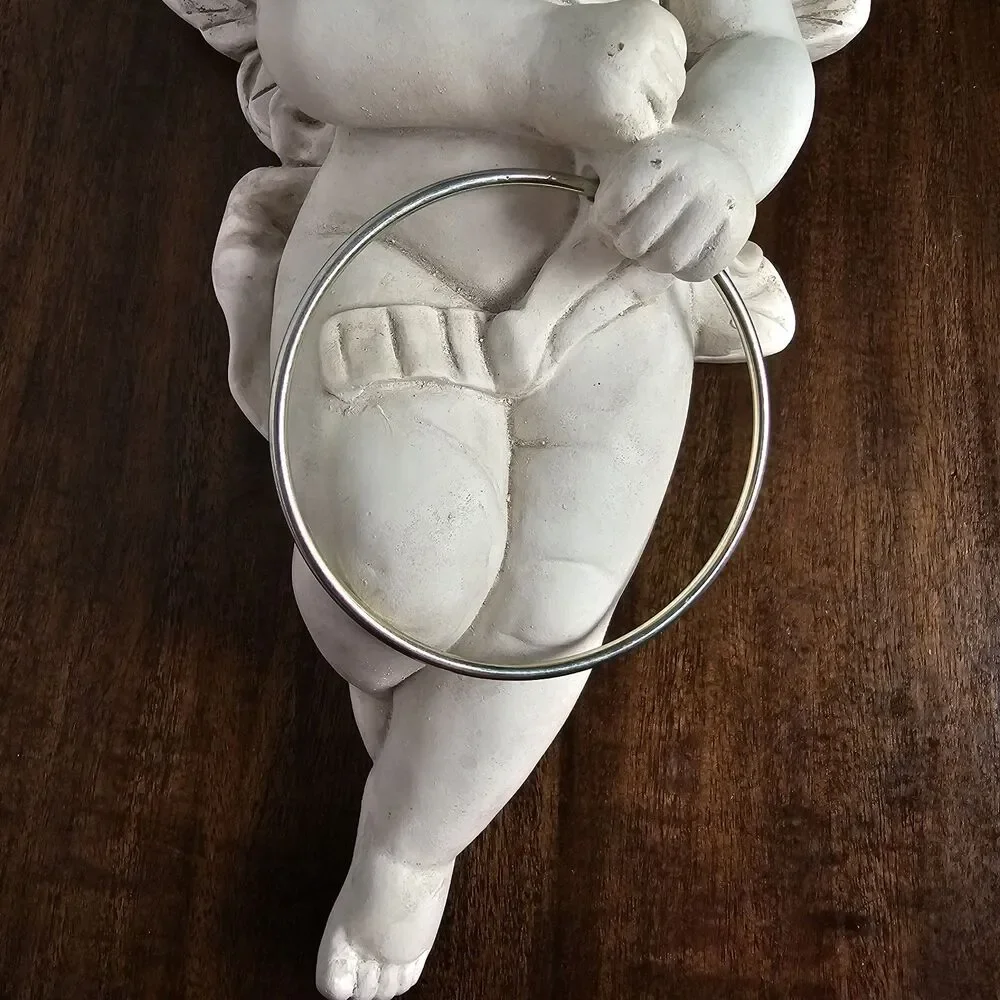 Vintage White Porcelain Cherub Towel Holder Wall Plaque – Ornate Victorian Style